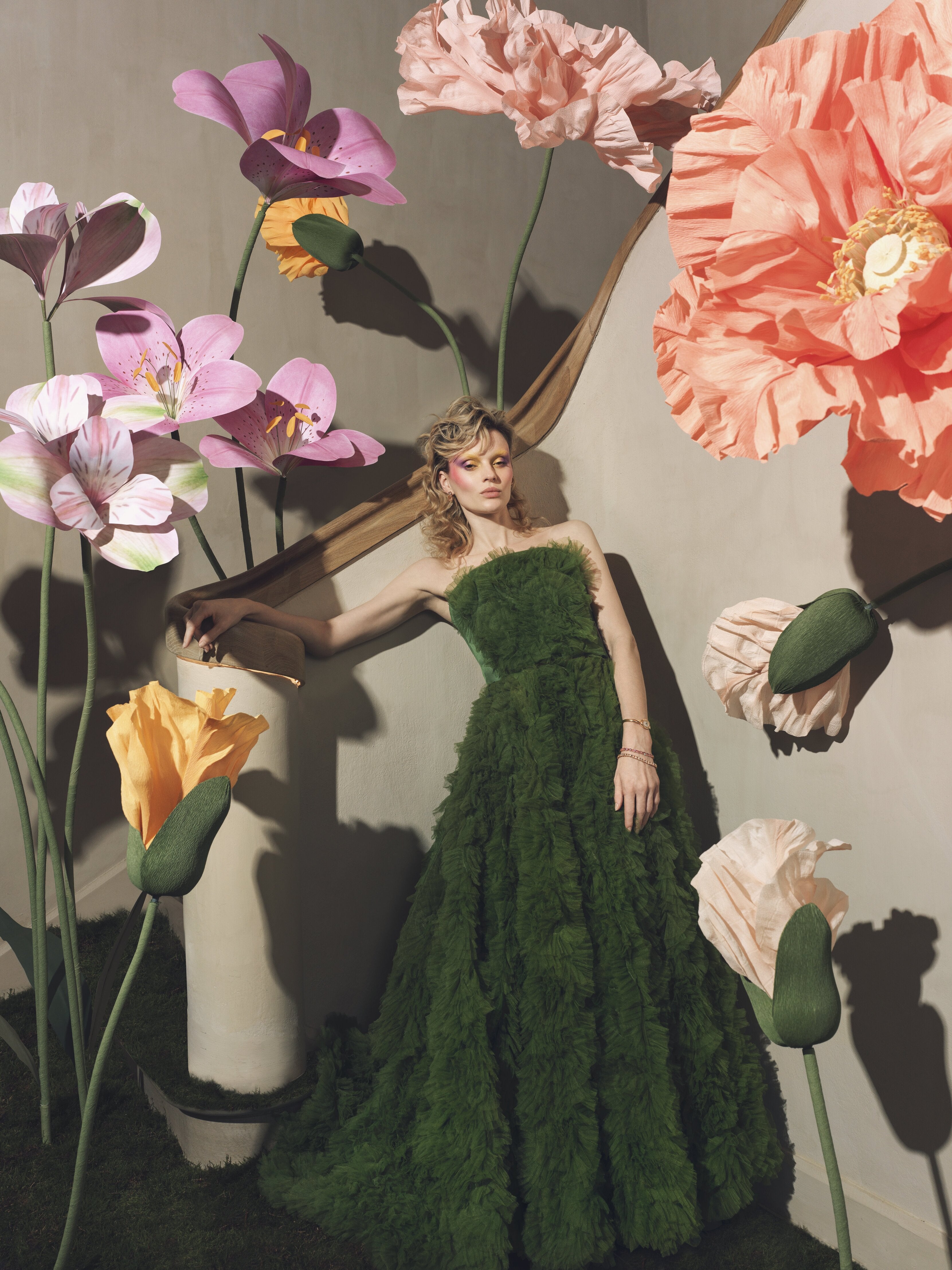 Paper Flowers by Mio Gallery for Botanic Sanctuary Antwerp Magazine Cover