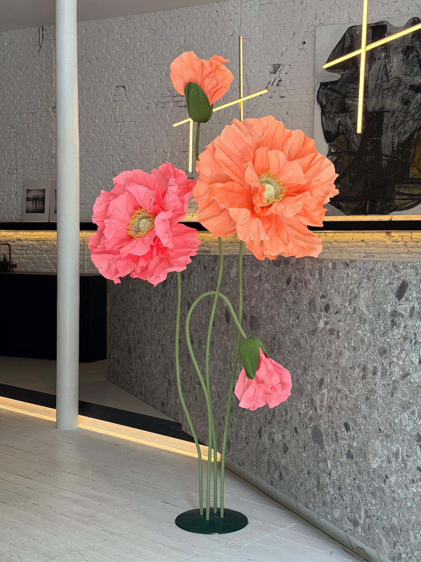 Oversized paper flowers - set of 4