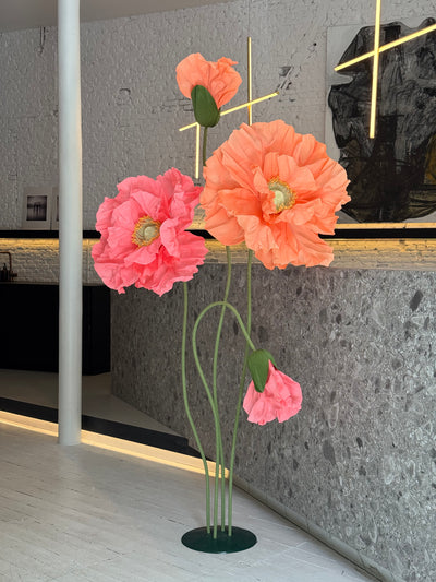 Oversized paper flowers - set of 4