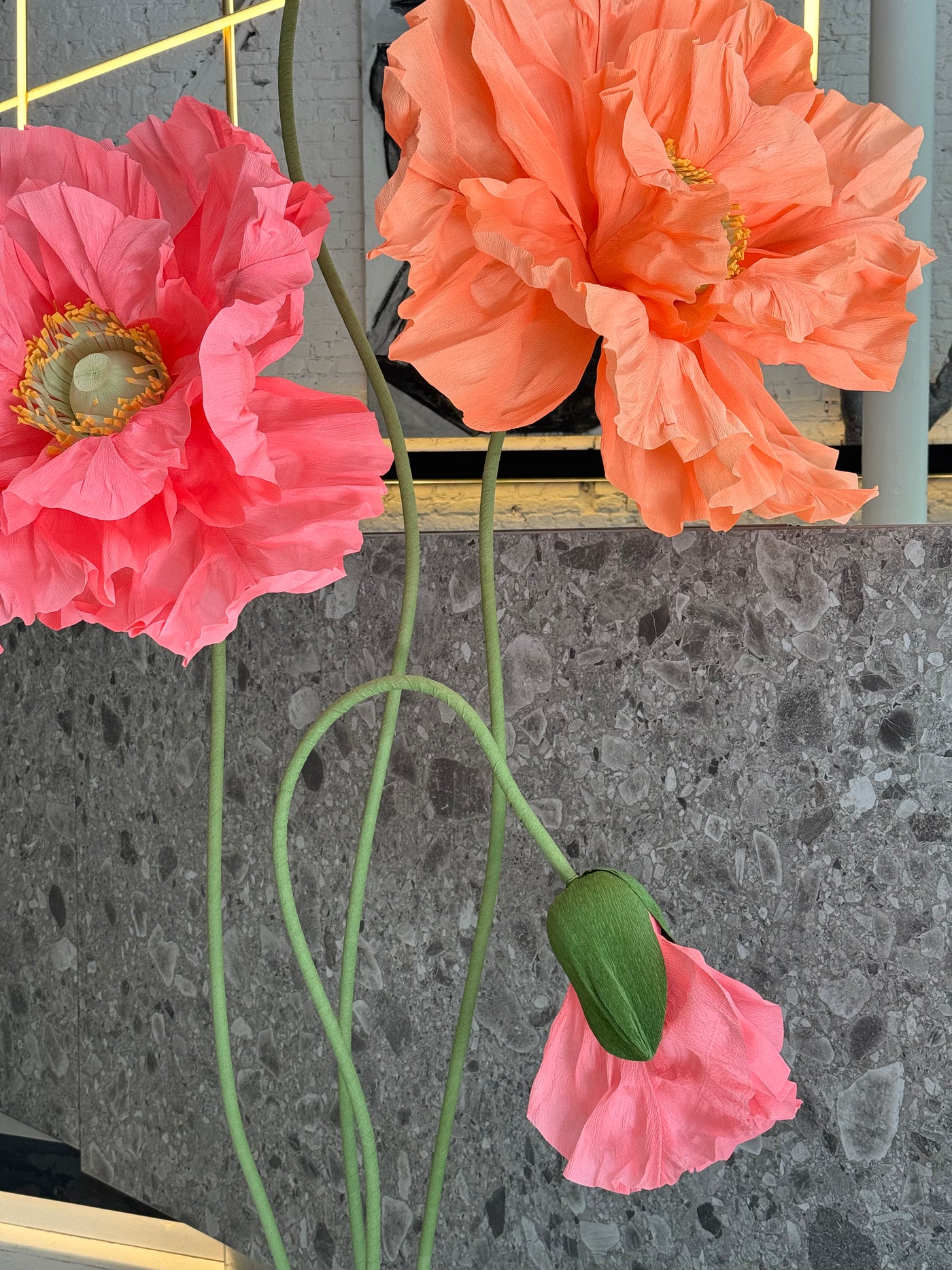 Oversized paper flowers - set of 4