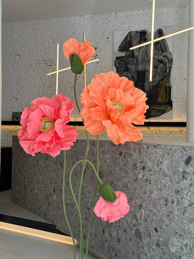 Oversized paper flowers - set of 4