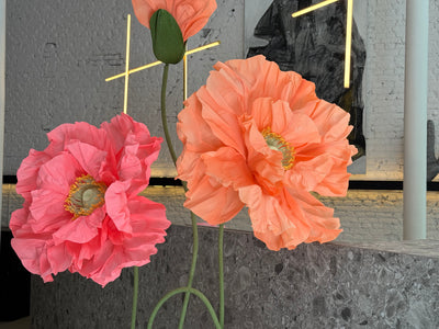 Oversized paper flowers - set of 4