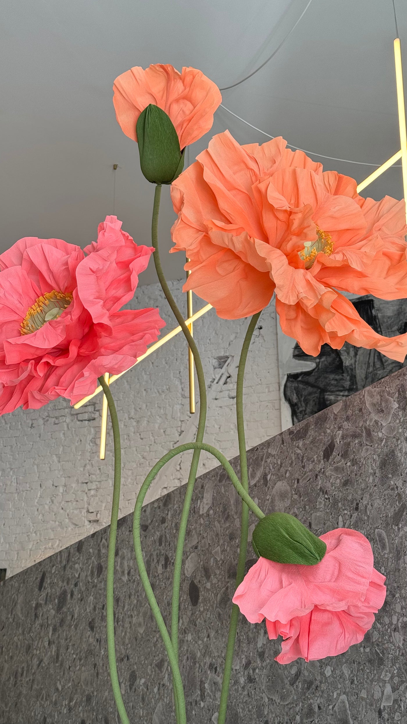 Oversized paper flowers - set of 4