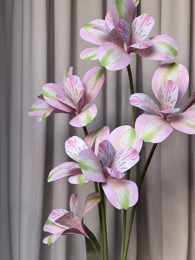 Soft Pink Large Paper Flowers - Alstroemeria