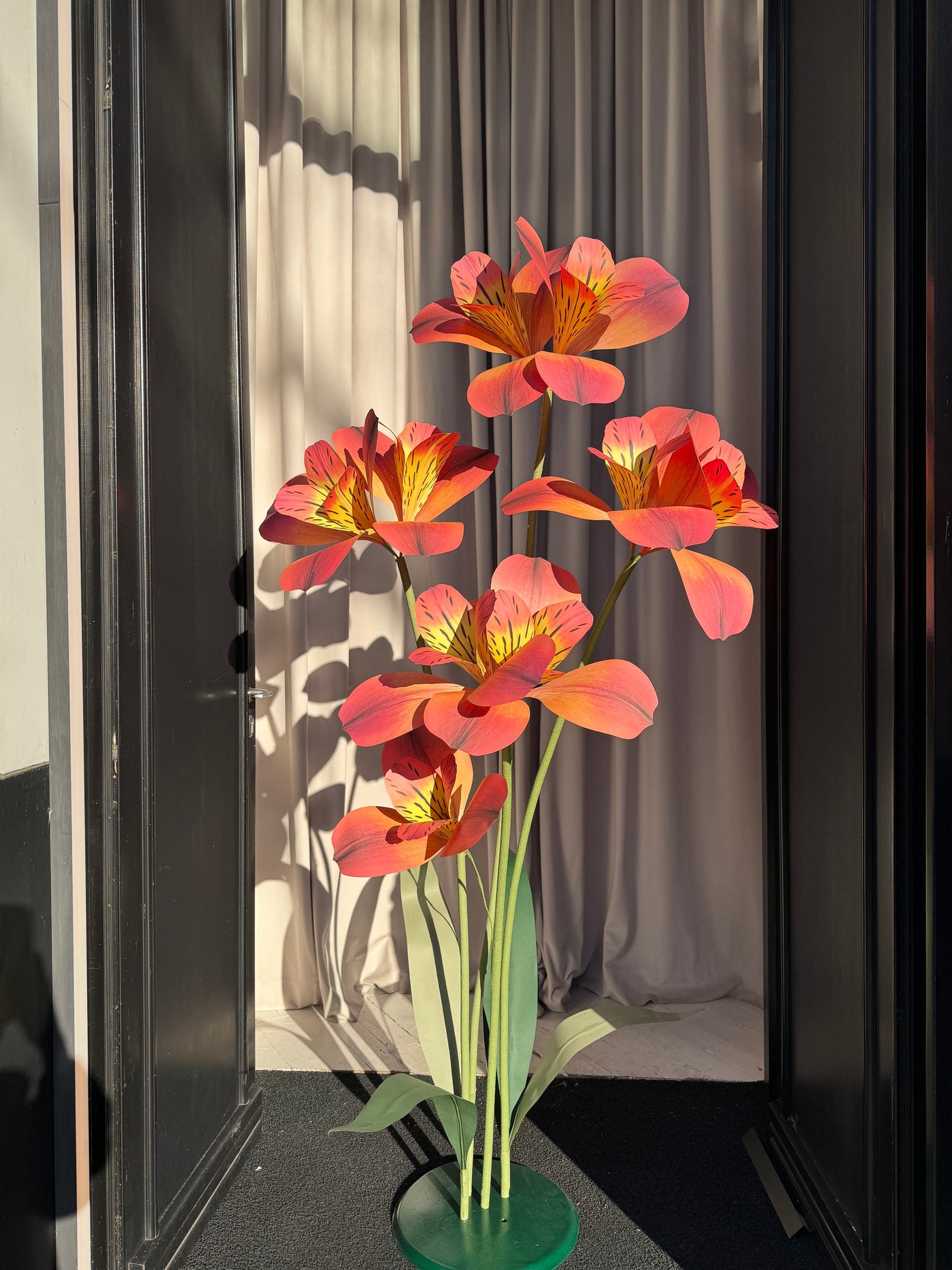 Huge Paper Flowers - Orange Alstroemeria