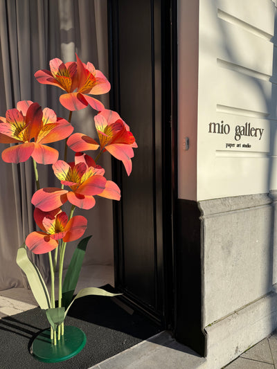 Huge Paper Flowers - Orange Alstroemeria