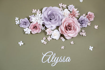Fleurs en papier de pépinière « Alyssa »