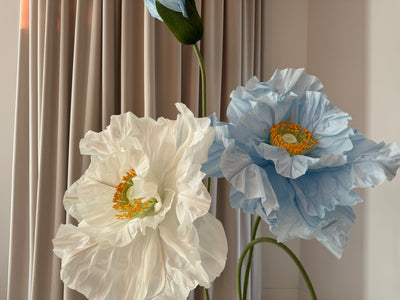 Big paper flowers ideal for event backdrops or centerpieces