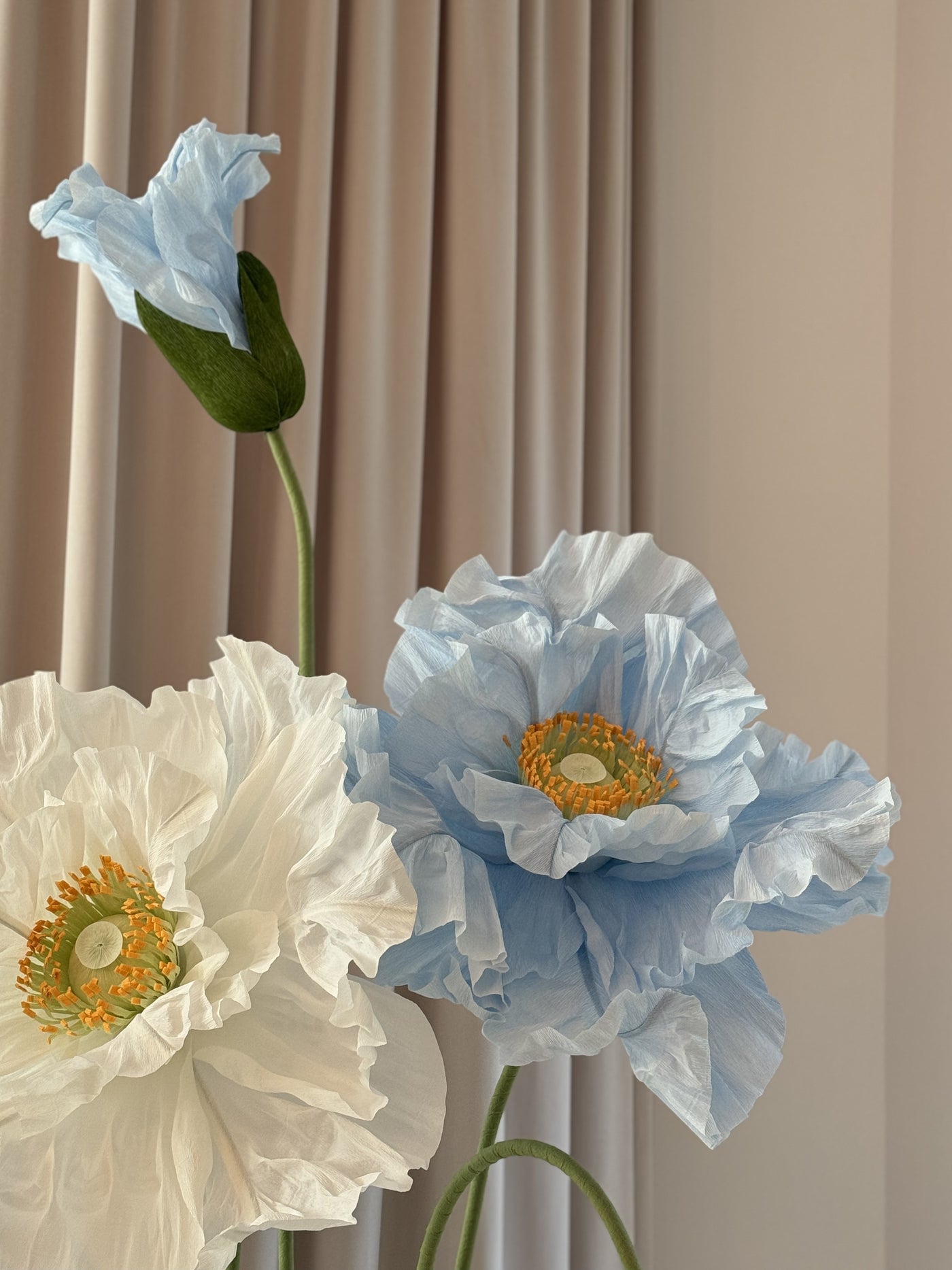 Large bloom paper flowers perfect for photo backdrops