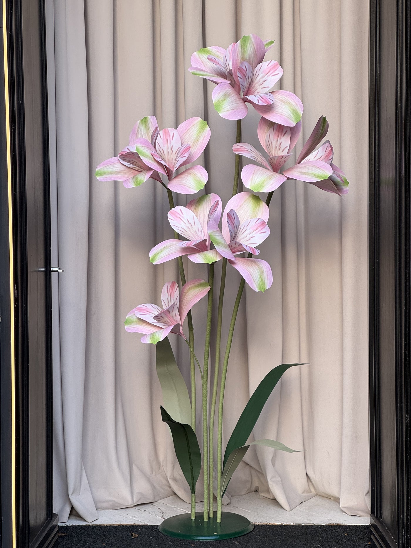 Soft Pink Large Paper Flowers - Alstroemeria for Event Decor