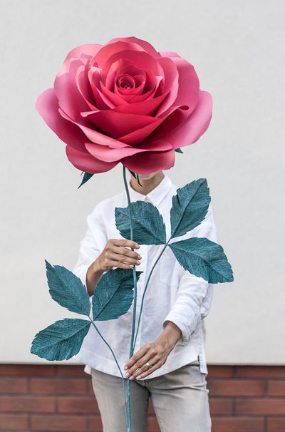 Paper Flower Props for Love Story • Giant Paper Flower - Mio Gallery