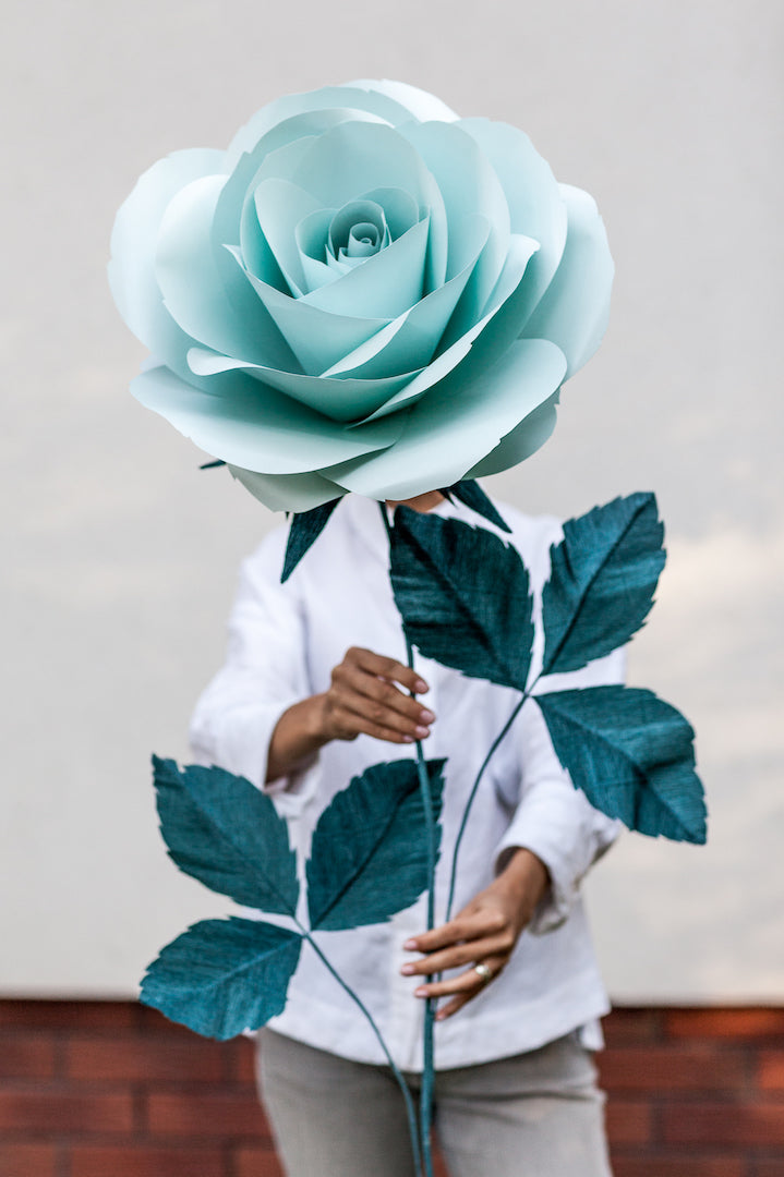 Mint Paper Rose • Alice-in-Wonderland Props - Mio Gallery