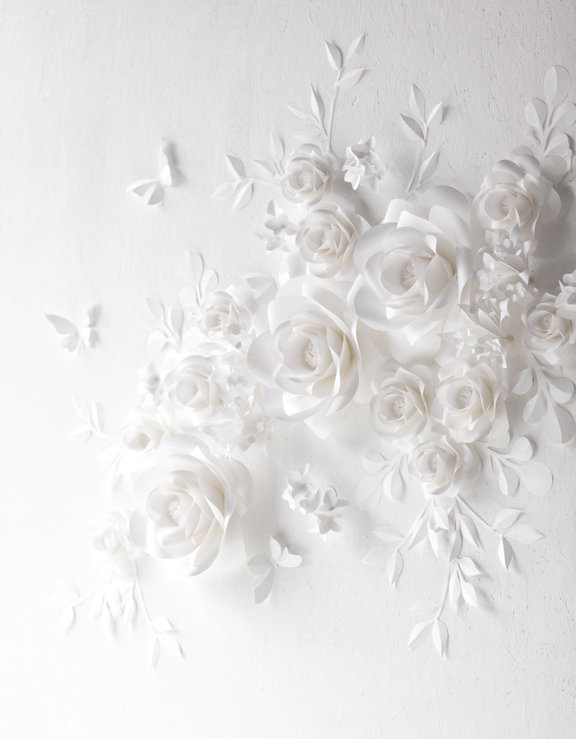 How To Make Beautiful White Paper Roses, How To Make Paper Flowers