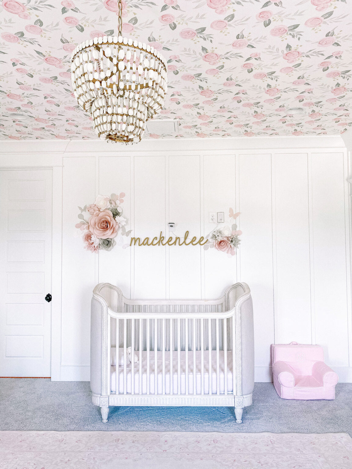 Angela Lanter's Toddler Room Reveal: Eye-Catching Paper Flower Bed Decor